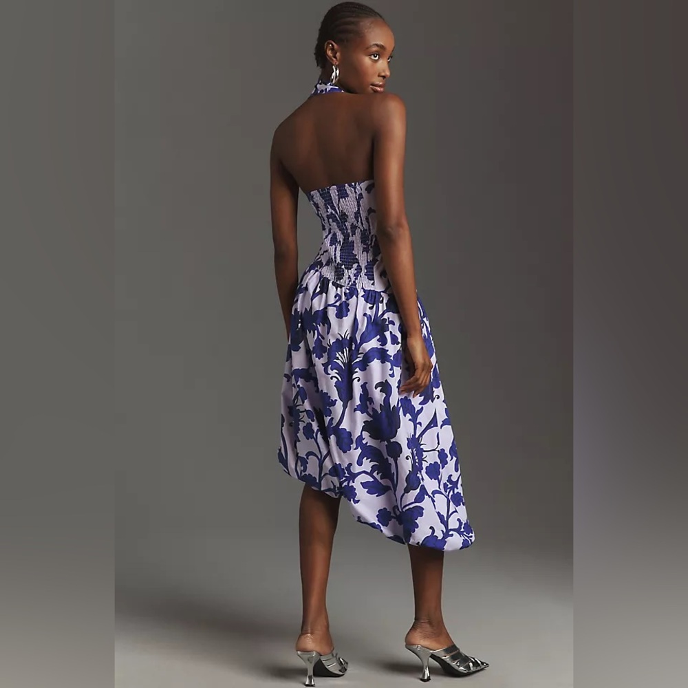 Anthropologie Maeve Halter Bubble Midi Dress - Picture 2 of 16